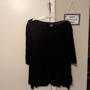 Lane Bryant - black long sleeve tunic
